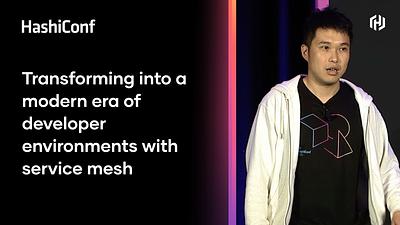 Transforming into a modern era of developer environments with service mesh