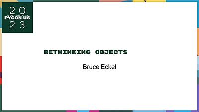 Rethinking Objects