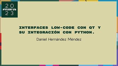 Interfaces Low-code con QT y su integración con Python