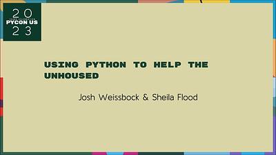 Using Python to Help the Unhoused