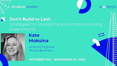 Don't Build to Last: Strategies for Designing and Productionising Experiments