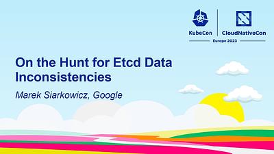 On the Hunt for Etcd Data Inconsistencies