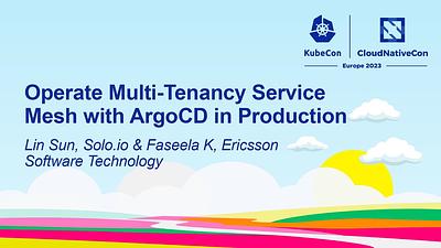 Operate Multi-Tenancy Service Mesh with ArgoCD in Production