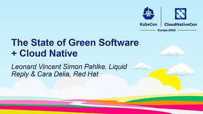 The State of Green Software + Cloud Native